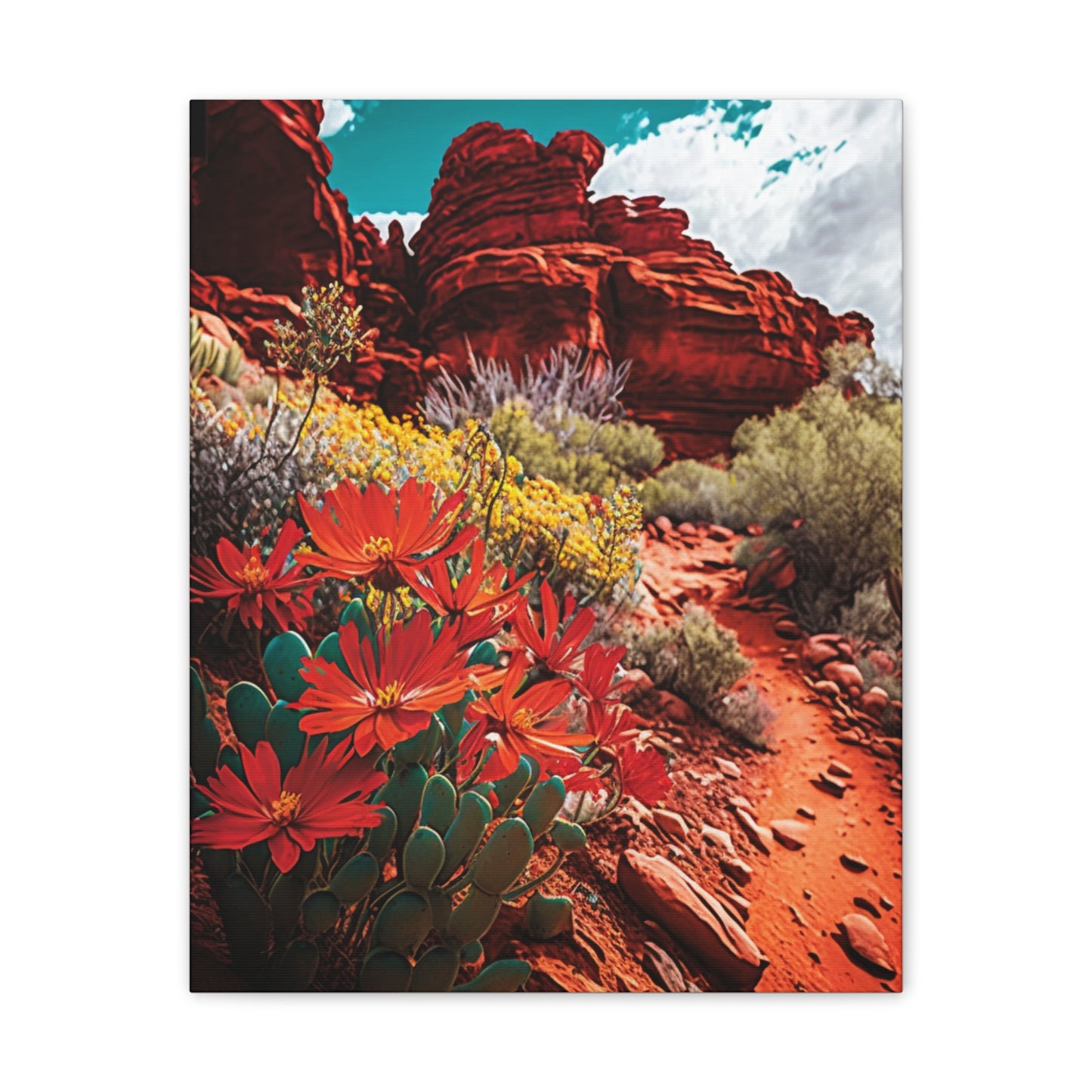 Desert Bloom Bohemian Canvas Print
