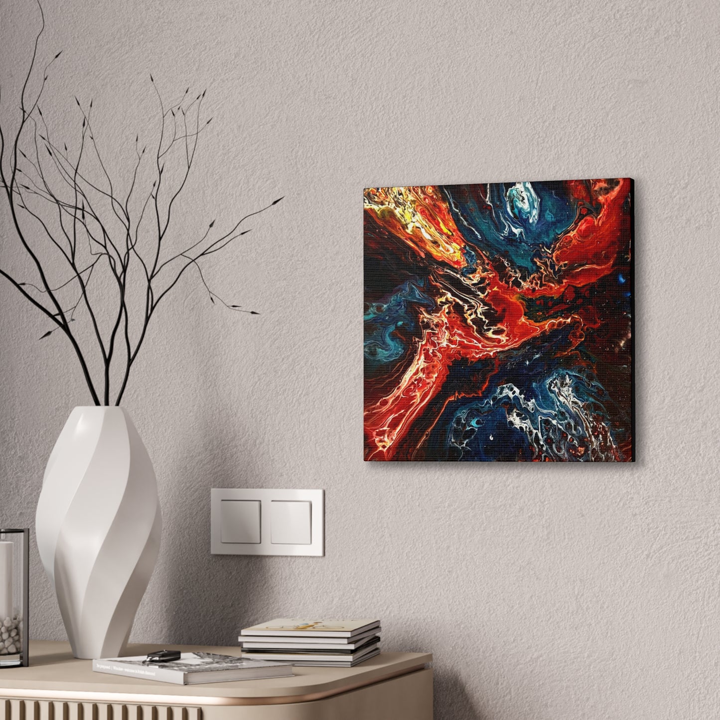 Cosmic Eruption Canvas