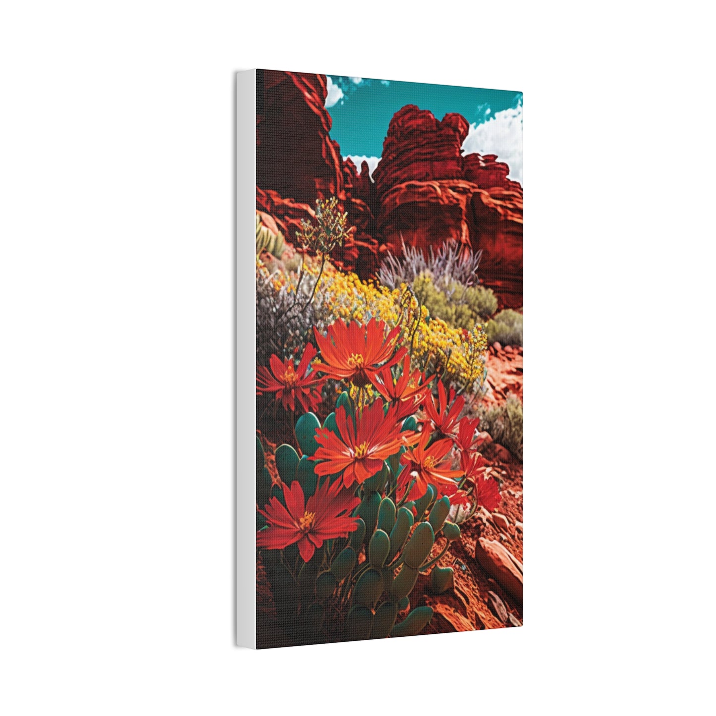 Desert Bloom Bohemian Canvas Print