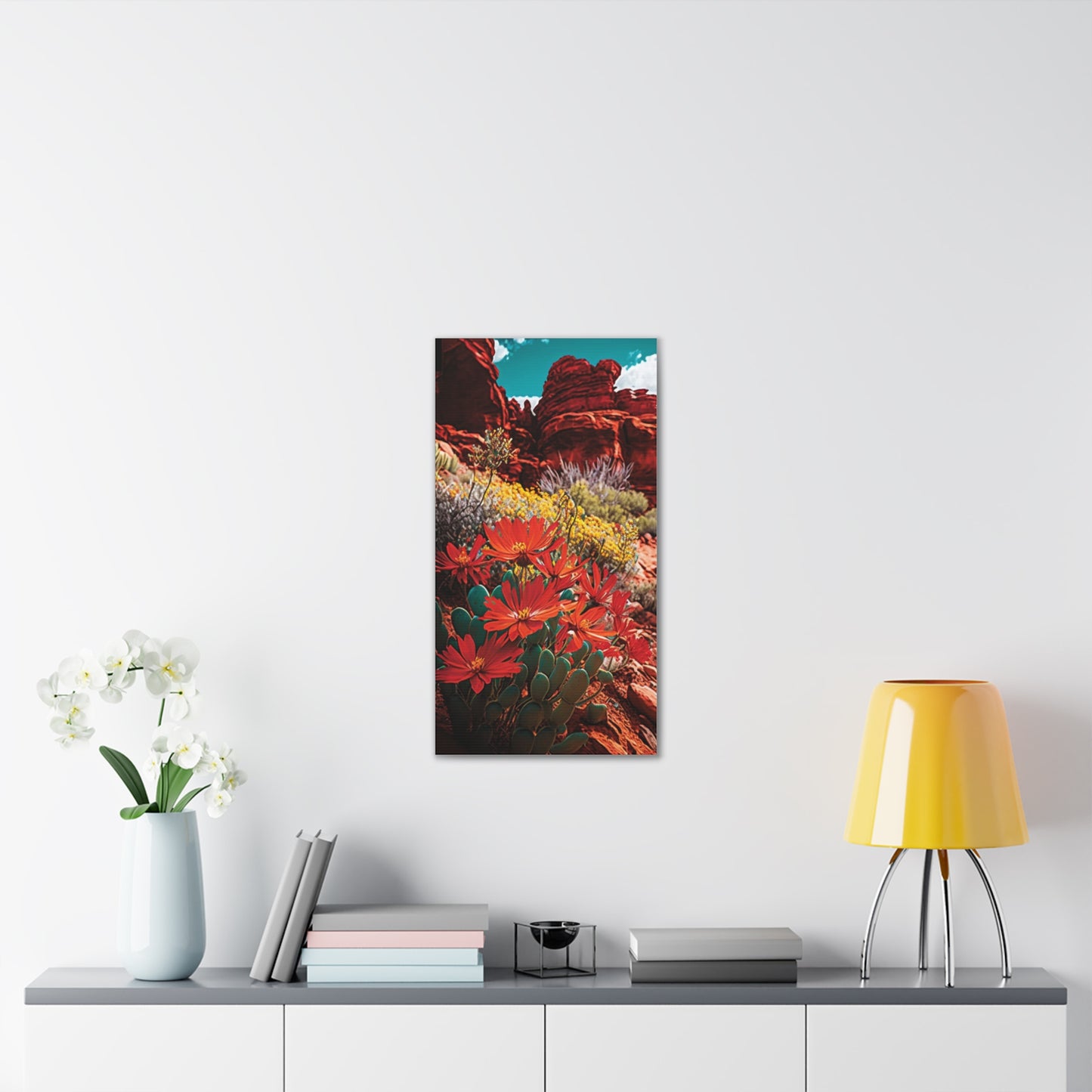 Desert Bloom Bohemian Canvas Print