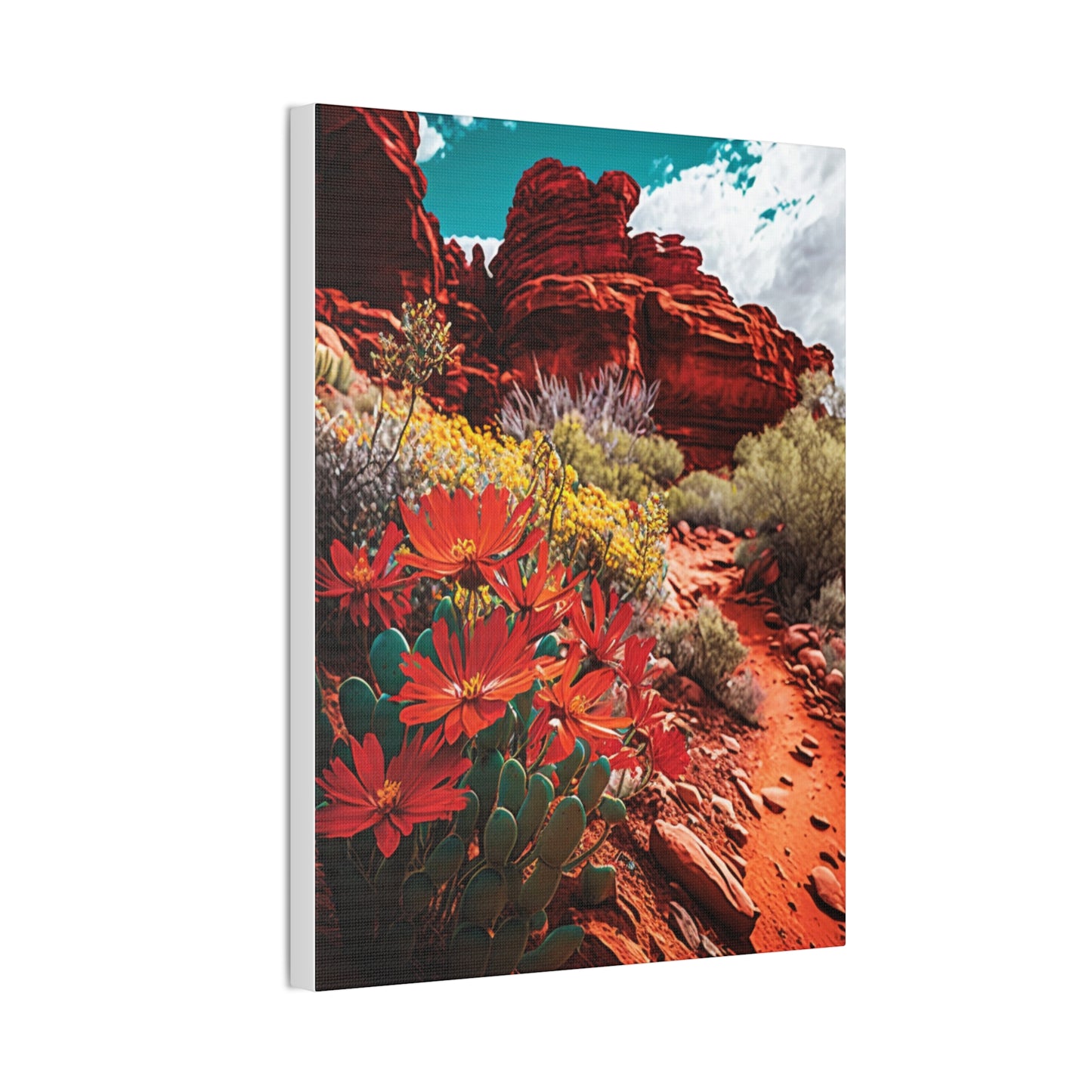 Desert Bloom Bohemian Canvas Print