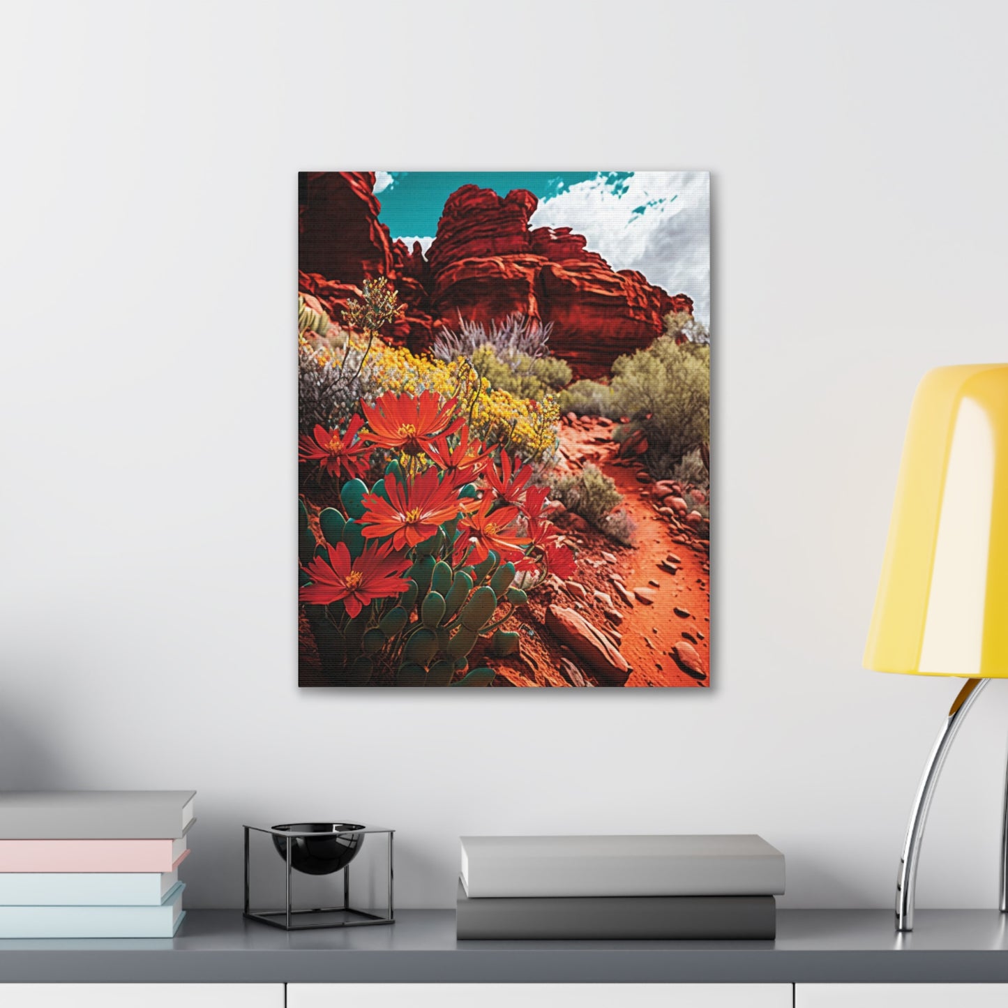 Desert Bloom Bohemian Canvas Print