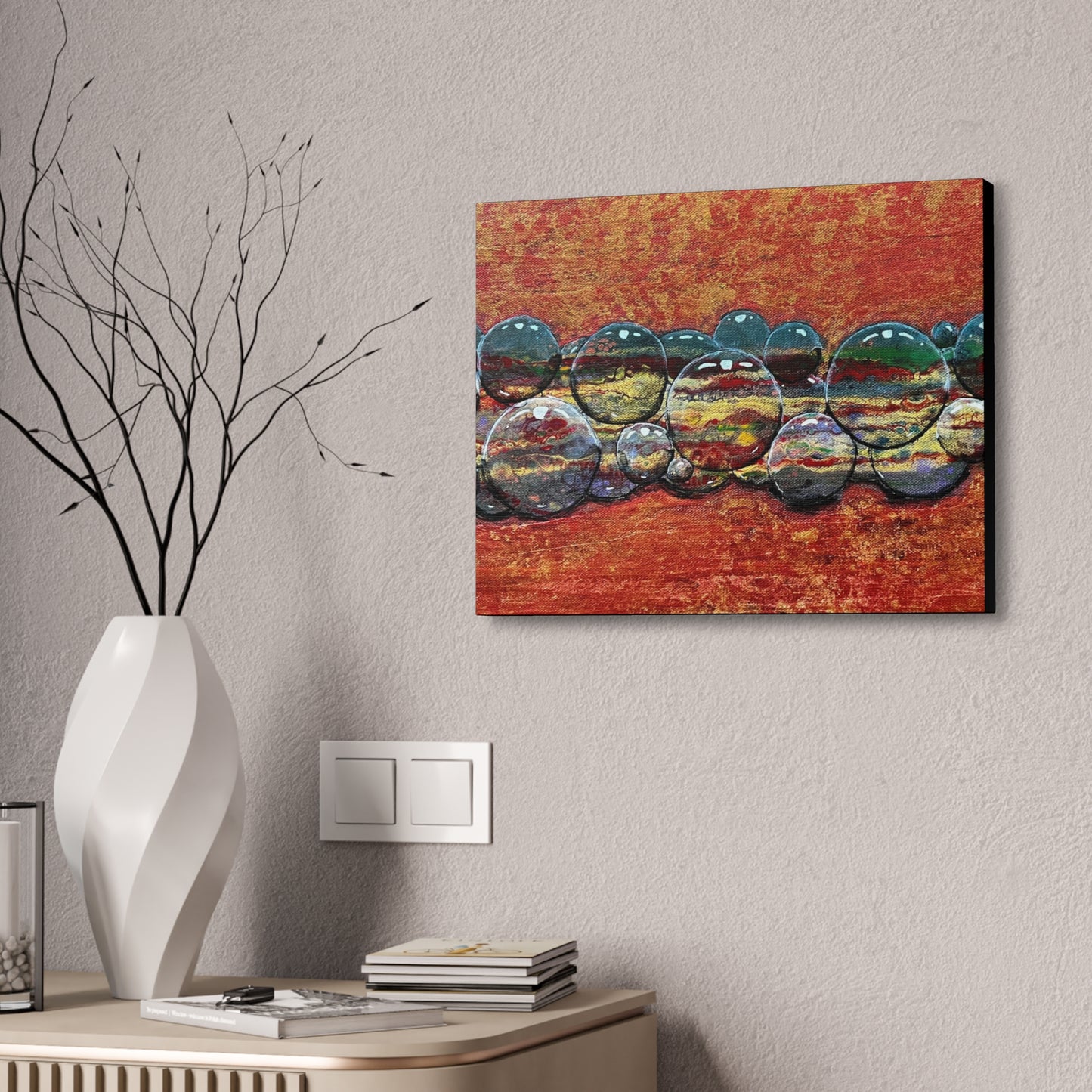 Bubblicious Semi-Gloss Canvas Print