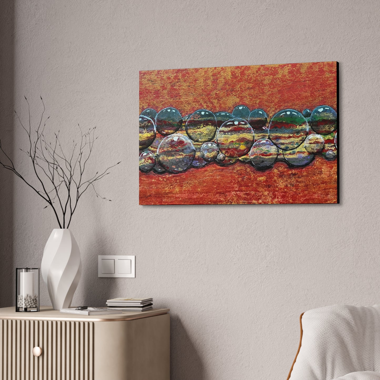 Bubblicious Semi-Gloss Canvas Print