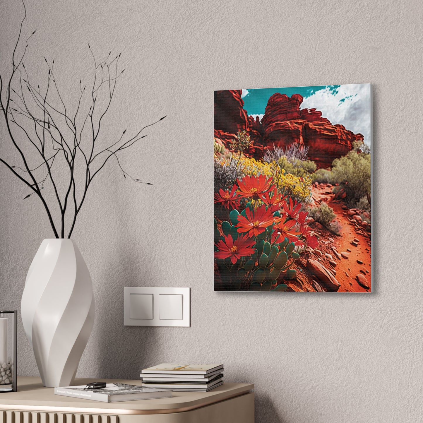 Desert Bloom Bohemian Canvas Print