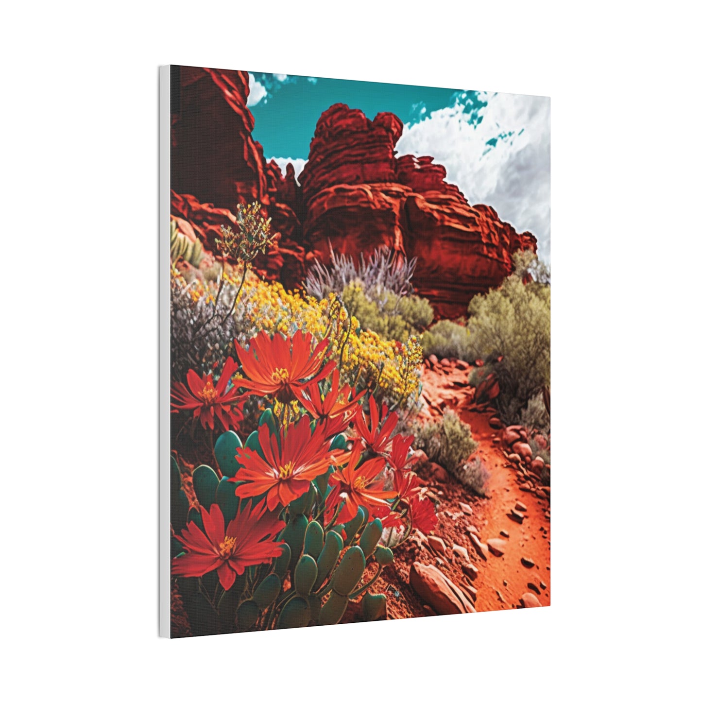 Desert Bloom Bohemian Canvas Print