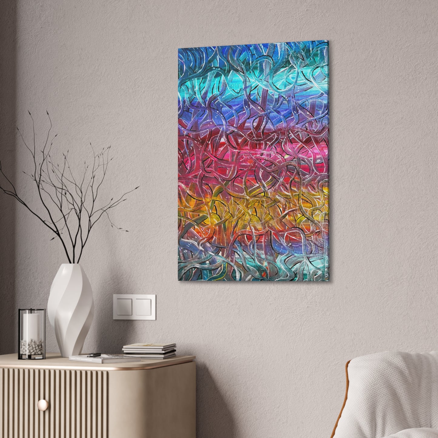 Gummy Worms Canvas