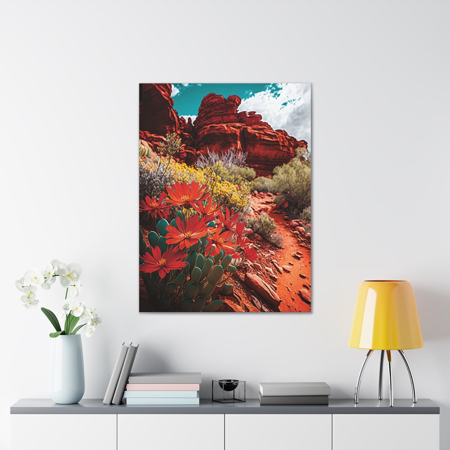 Desert Bloom Bohemian Canvas Print