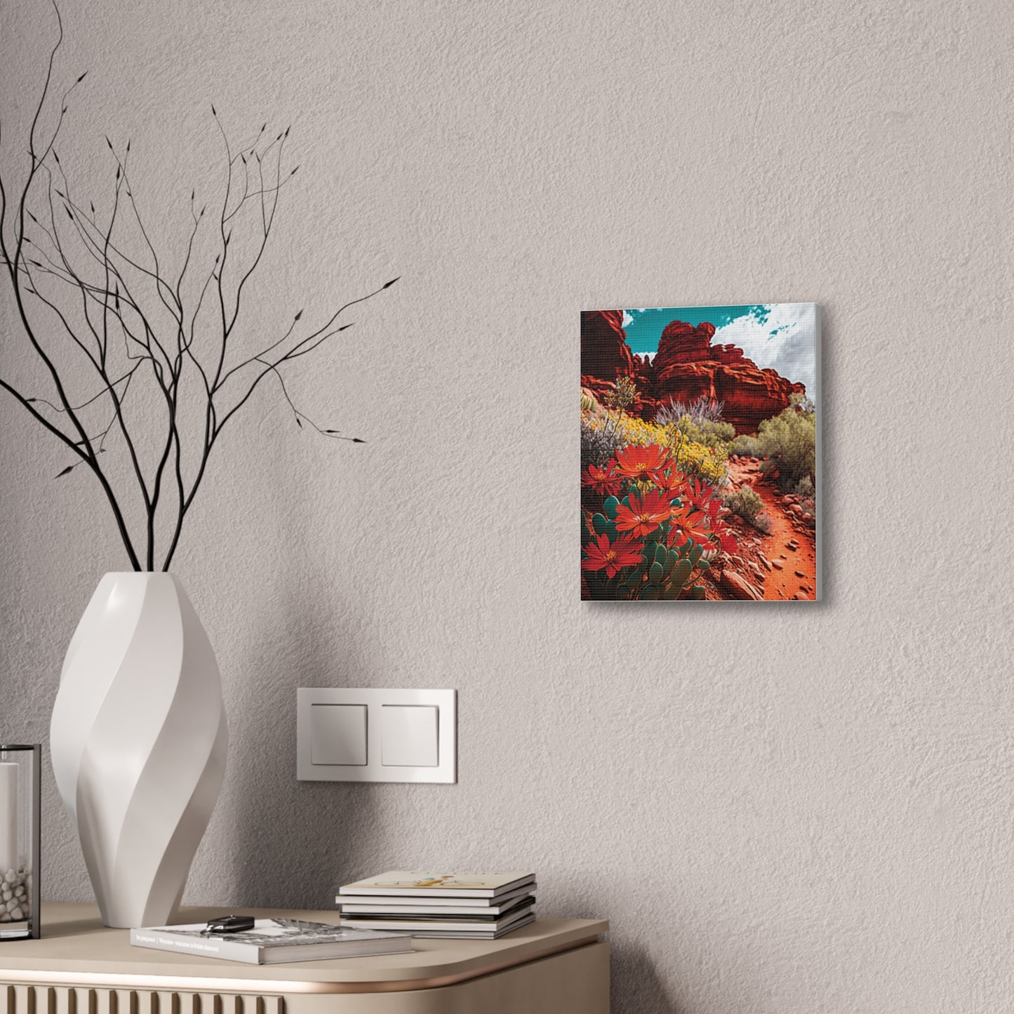 Desert Bloom Bohemian Canvas Print