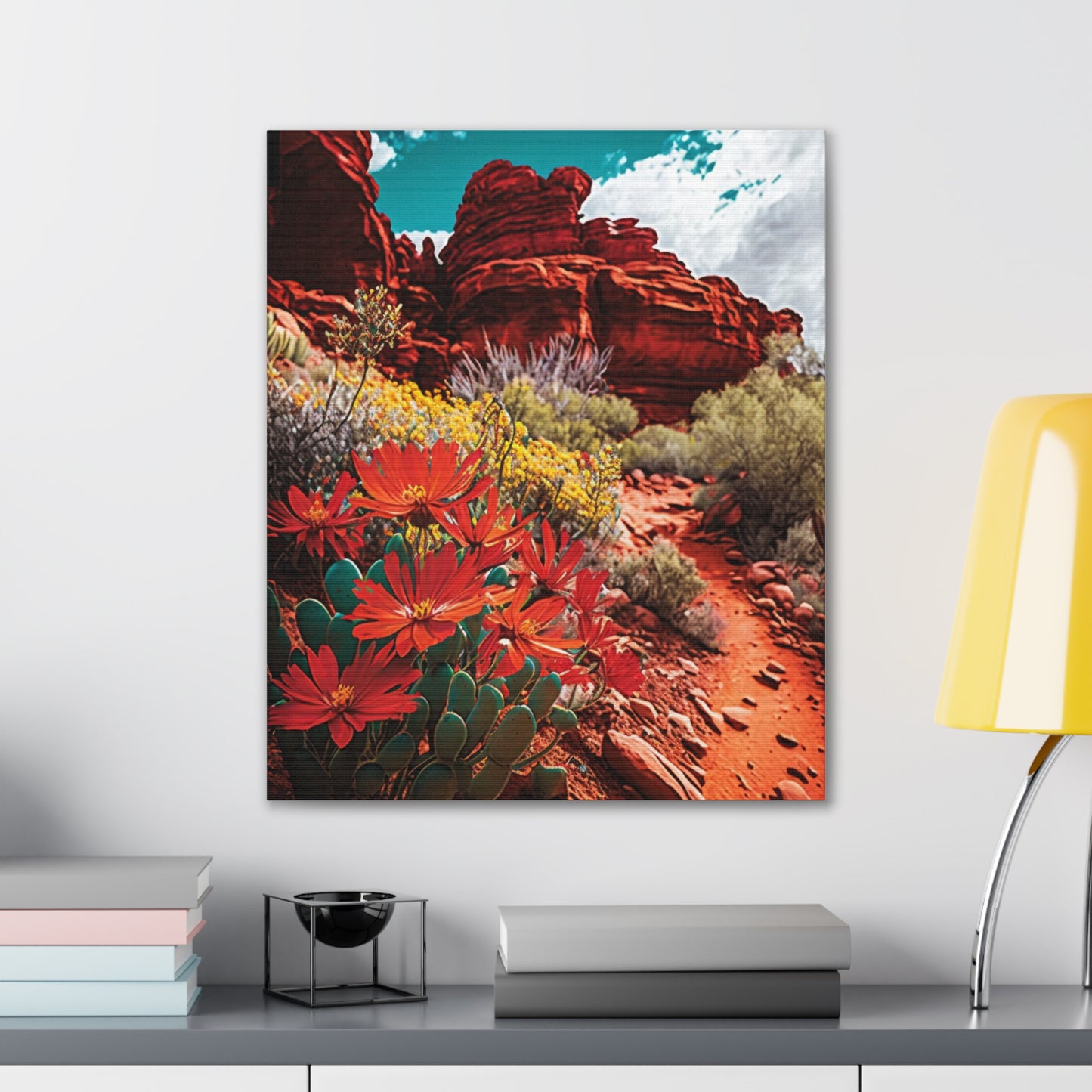 Desert Bloom Bohemian Canvas Print
