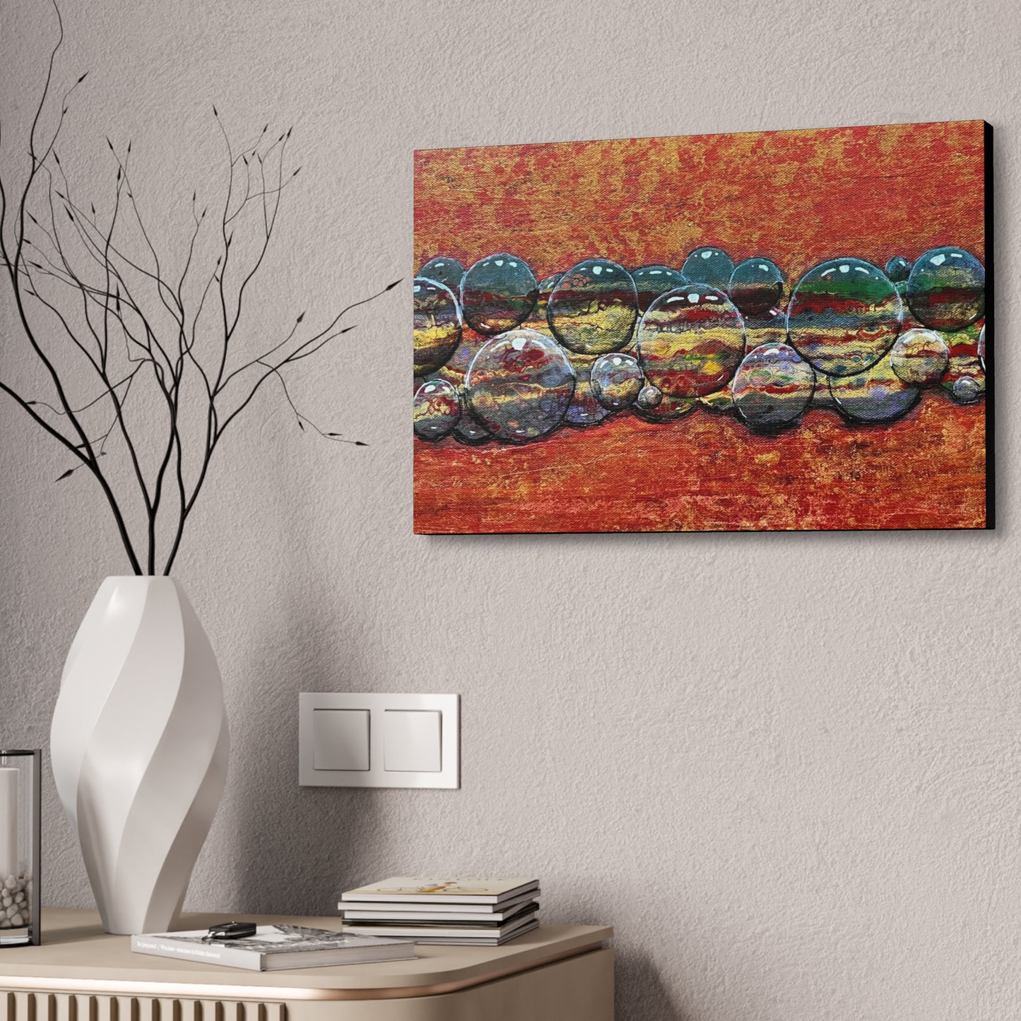 Bubblicious Semi-Gloss Canvas Print