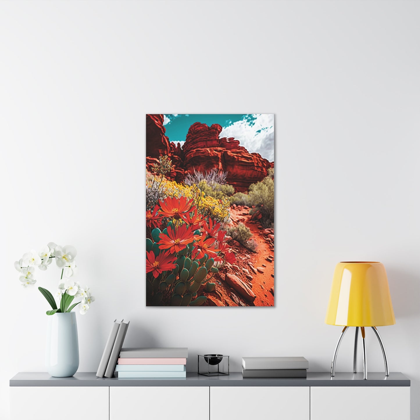 Desert Bloom Bohemian Canvas Print