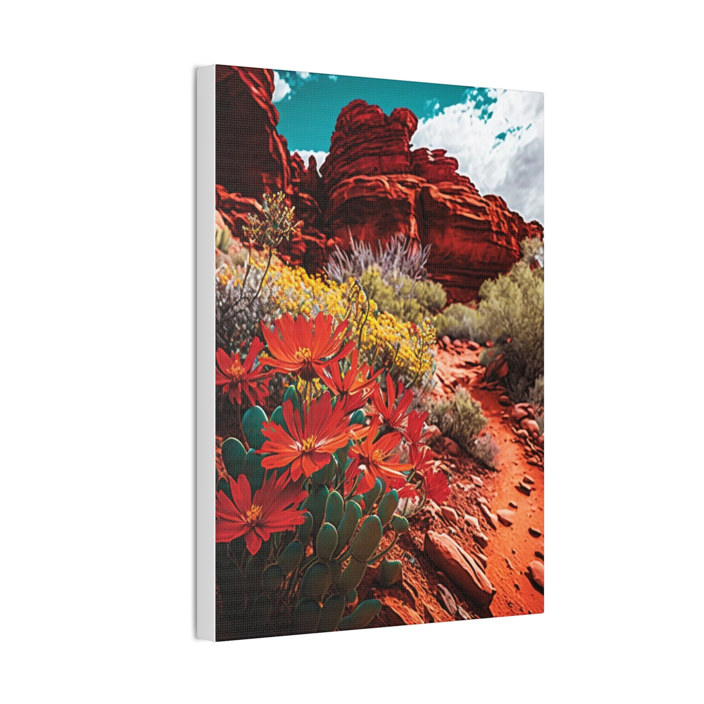 Desert Bloom Bohemian Canvas Print