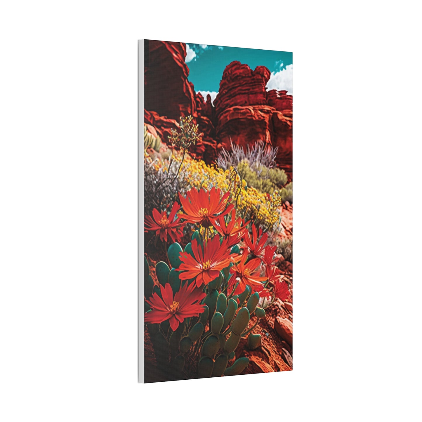Desert Bloom Bohemian Canvas Print