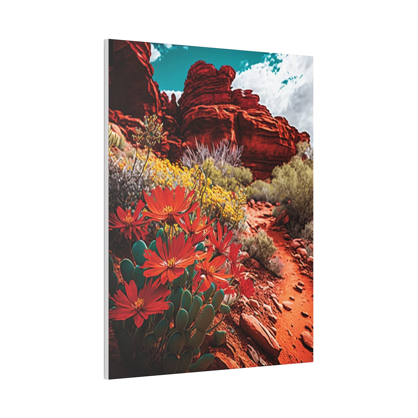 Desert Bloom Bohemian Canvas Print