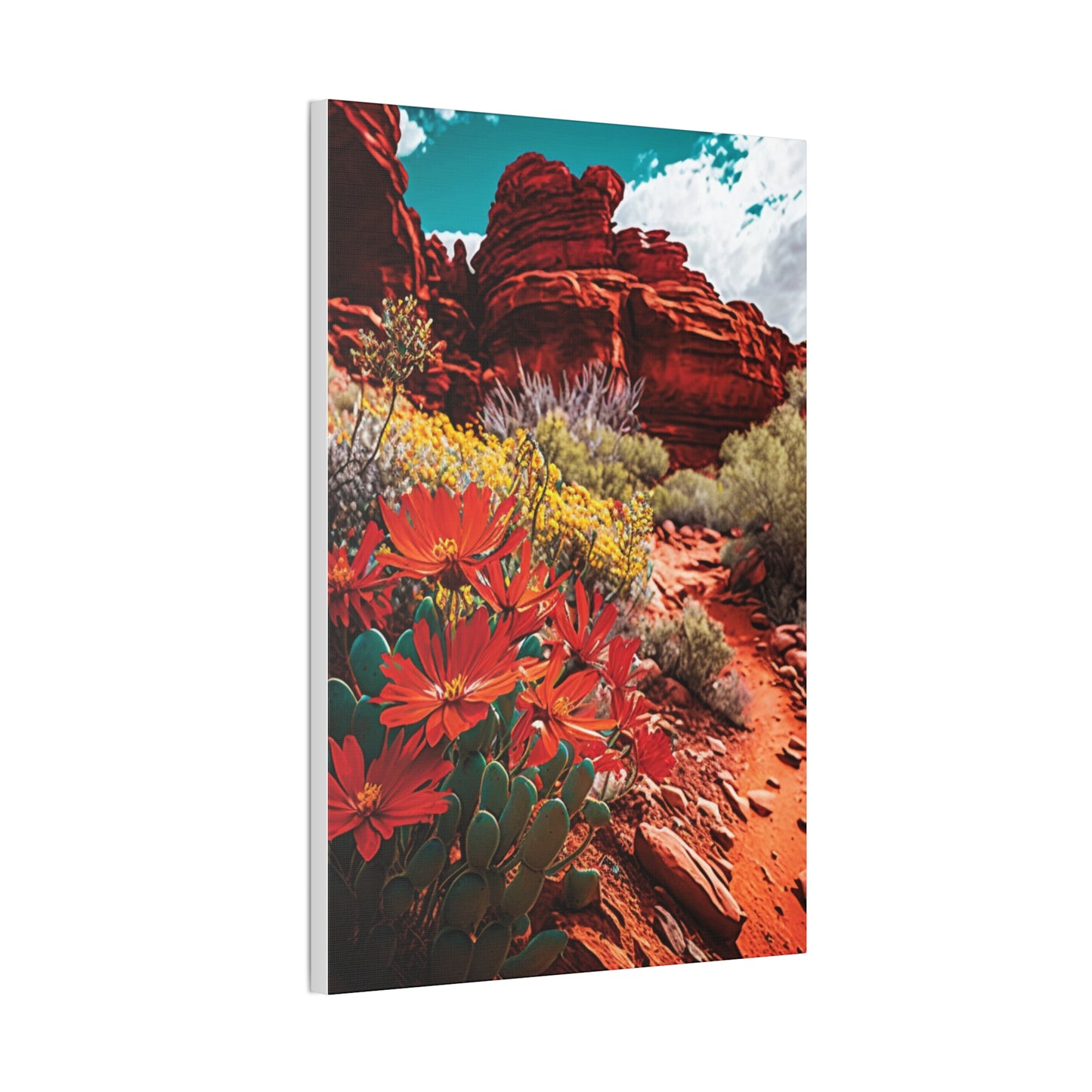 Desert Bloom Bohemian Canvas Print