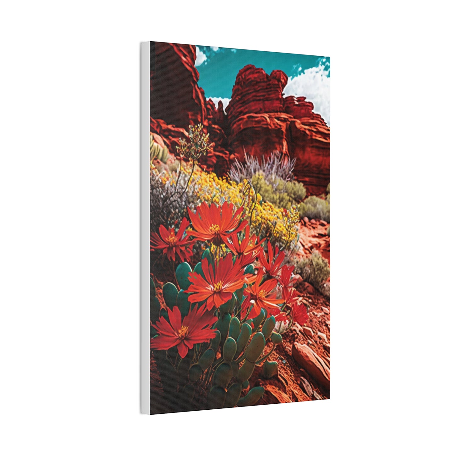 Desert Bloom Bohemian Canvas Print