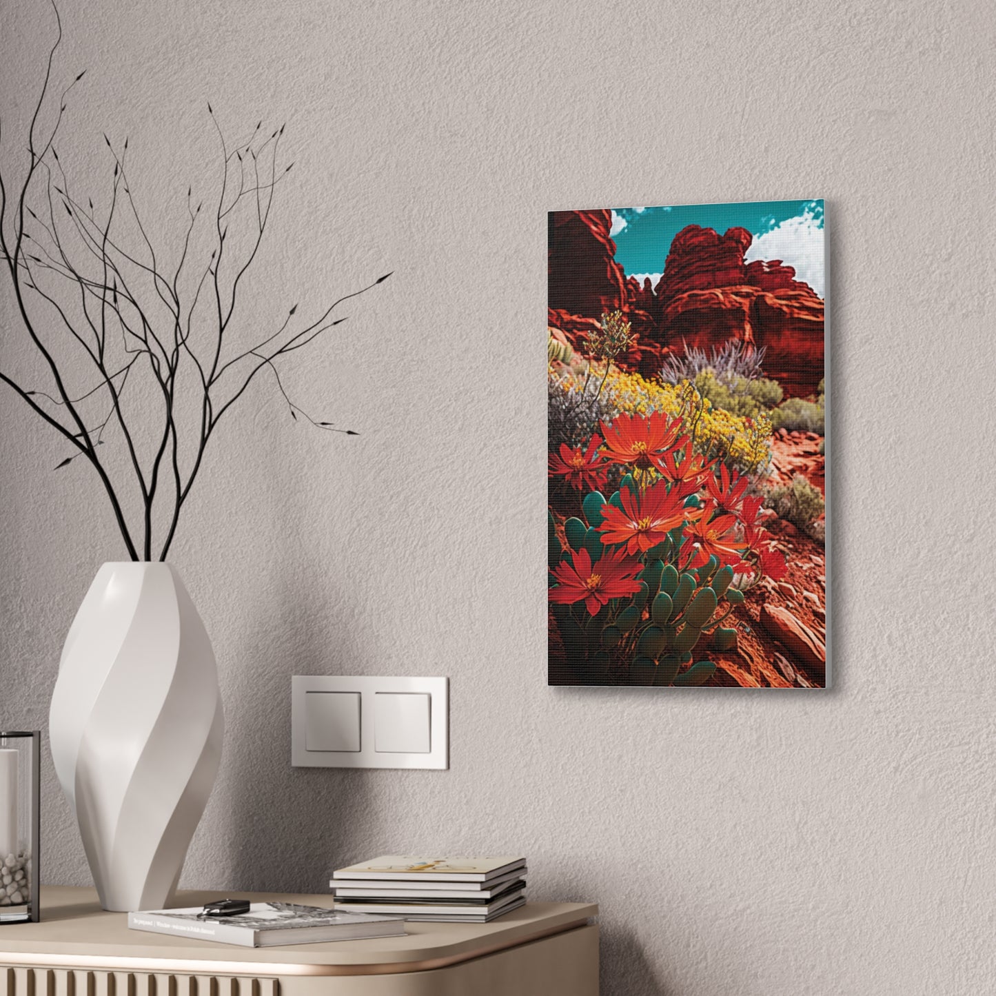 Desert Bloom Bohemian Canvas Print