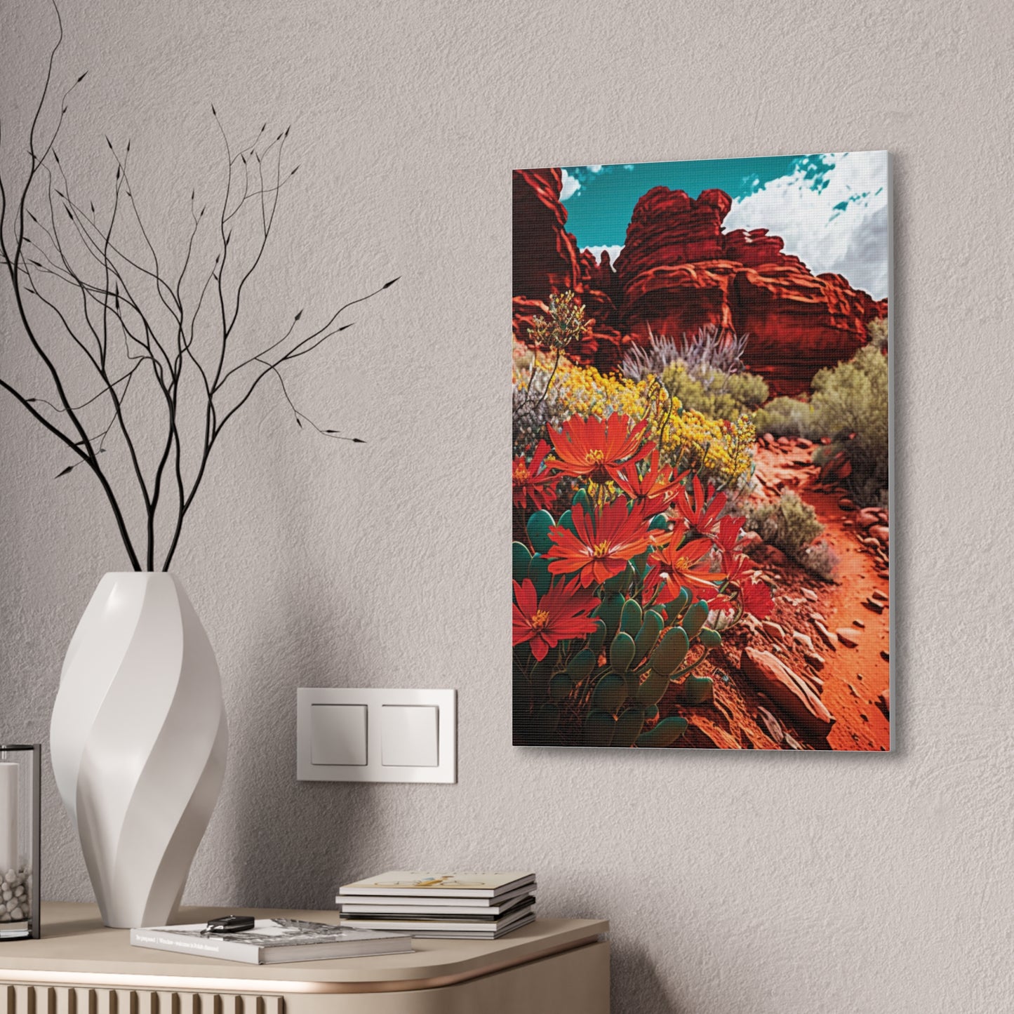 Desert Bloom Bohemian Canvas Print