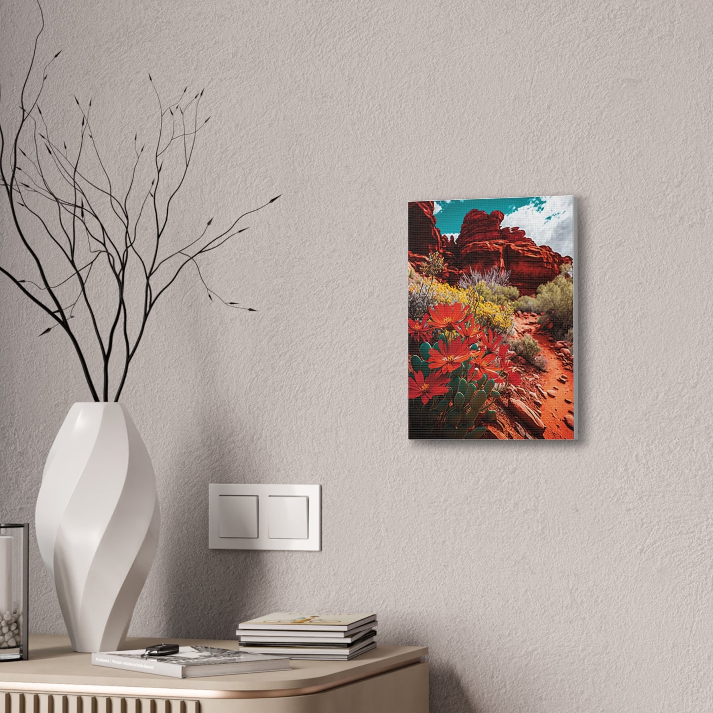 Desert Bloom Bohemian Canvas Print