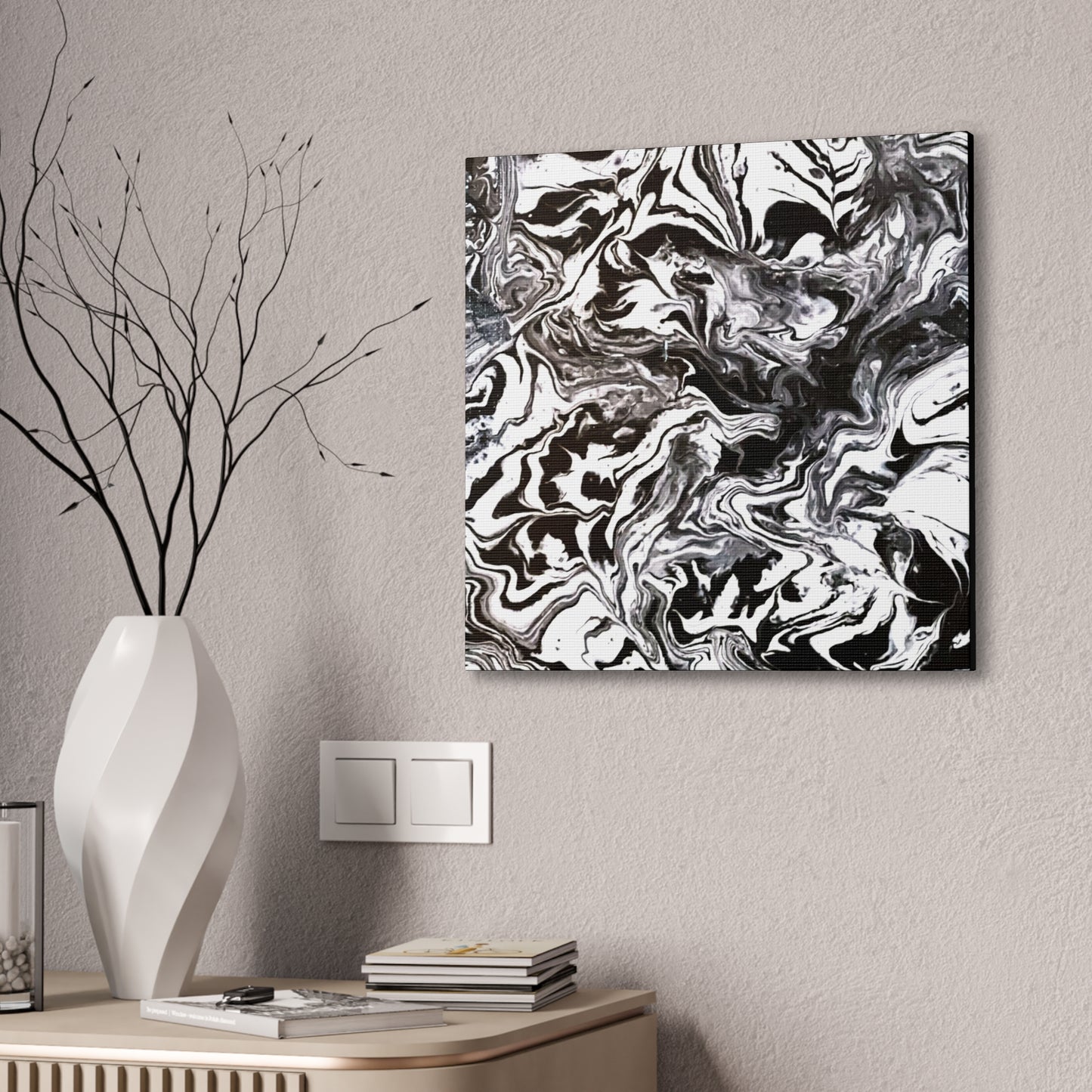 Marbleized Drift Canvas