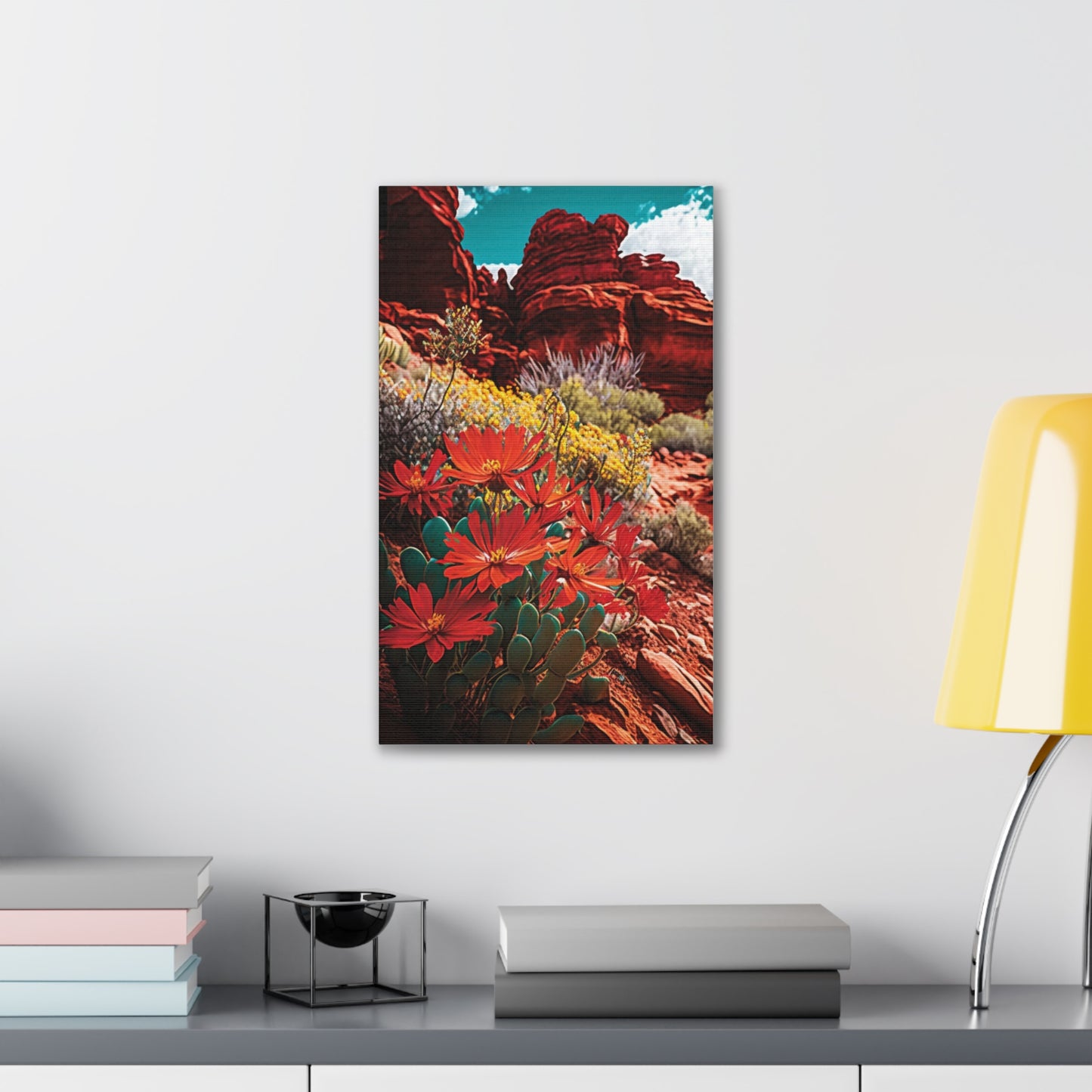 Desert Bloom Bohemian Canvas Print