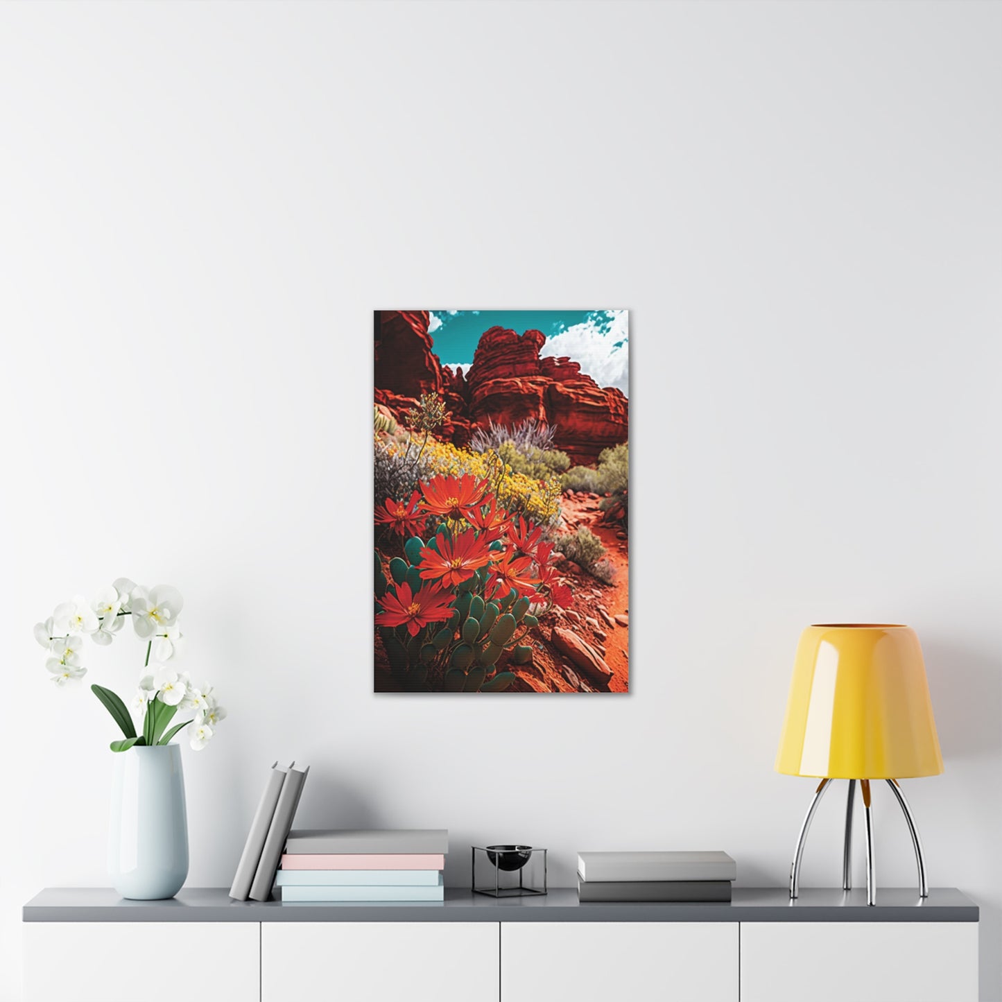Desert Bloom Bohemian Canvas Print