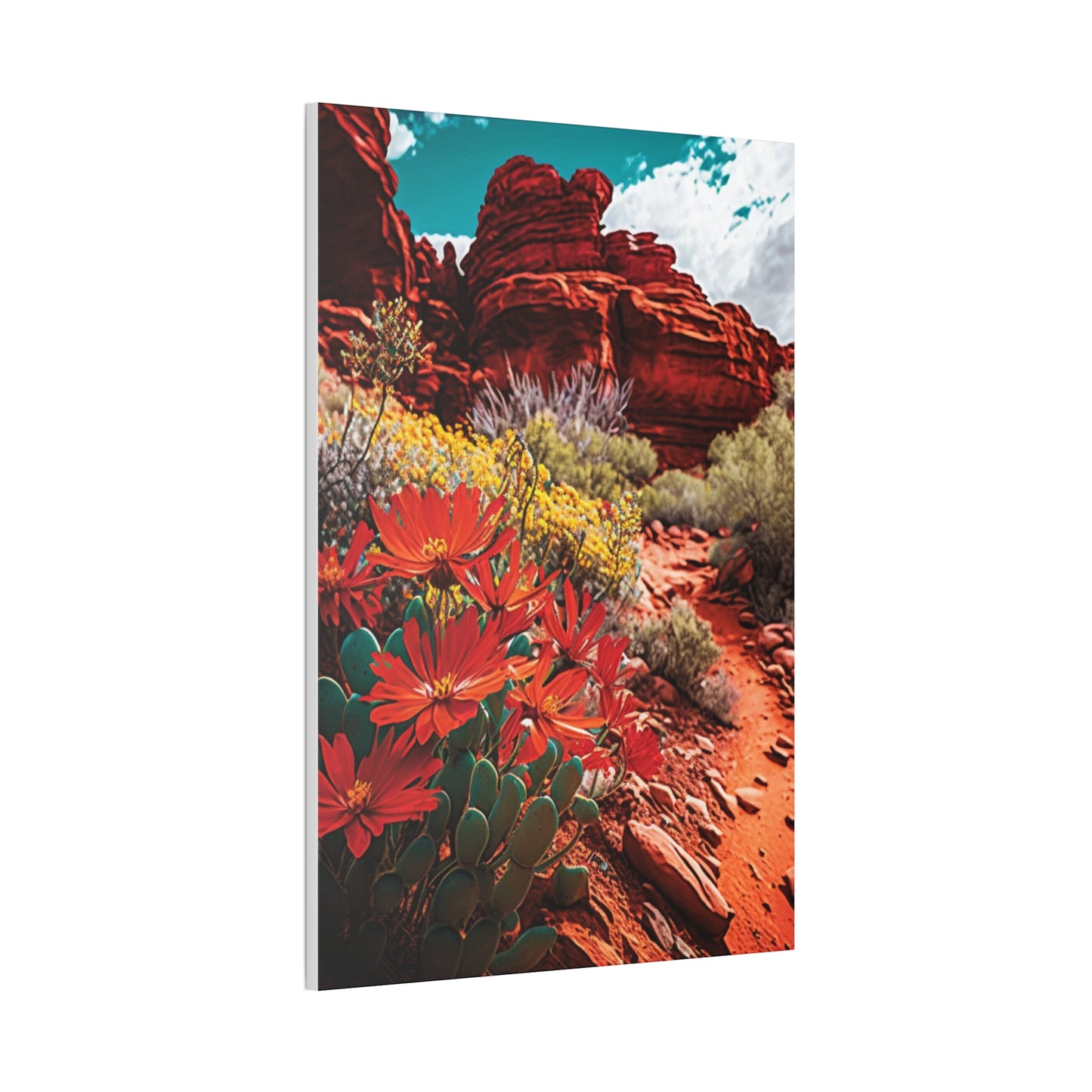 Desert Bloom Bohemian Canvas Print
