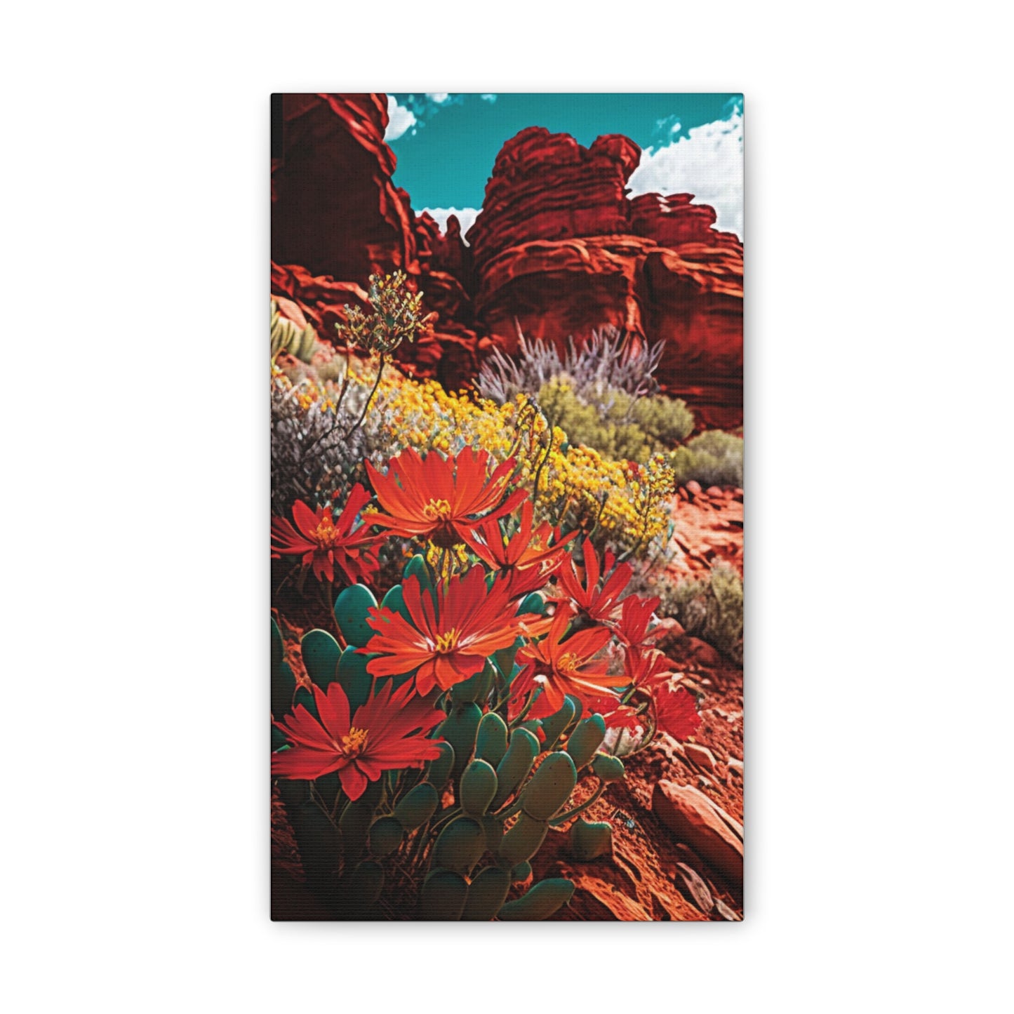 Desert Bloom Bohemian Canvas Print