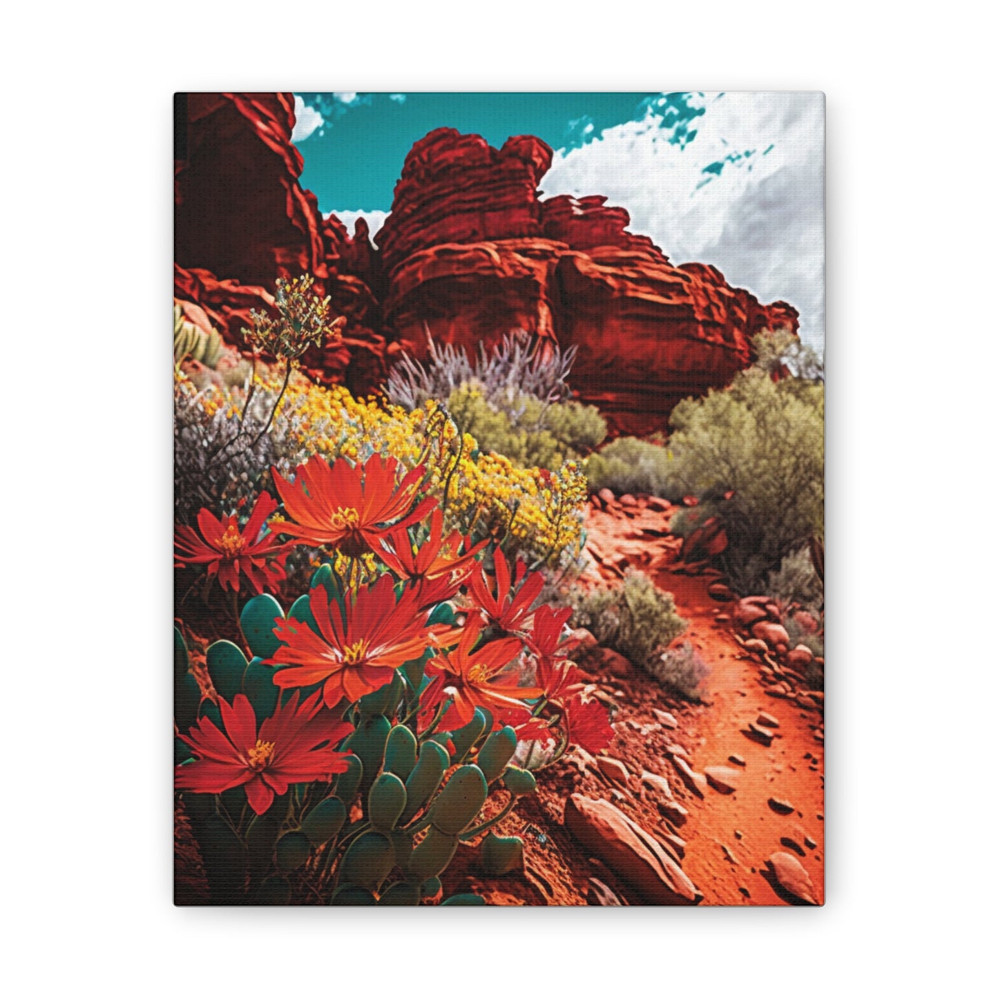 Desert Bloom Bohemian Canvas Print