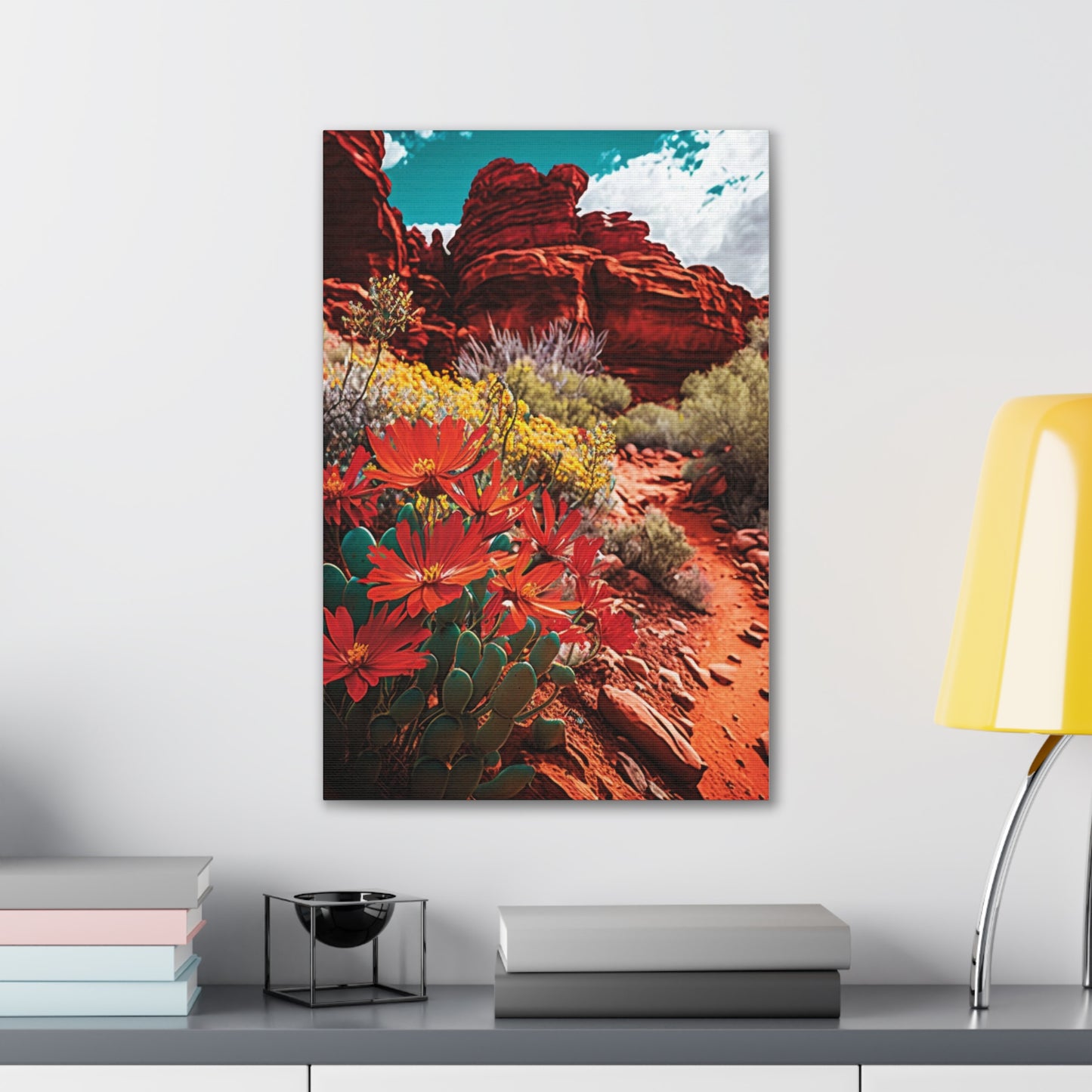 Desert Bloom Bohemian Canvas Print