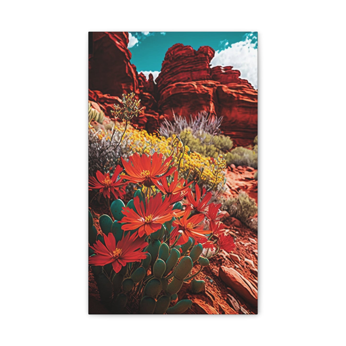 Desert Bloom Bohemian Canvas Print