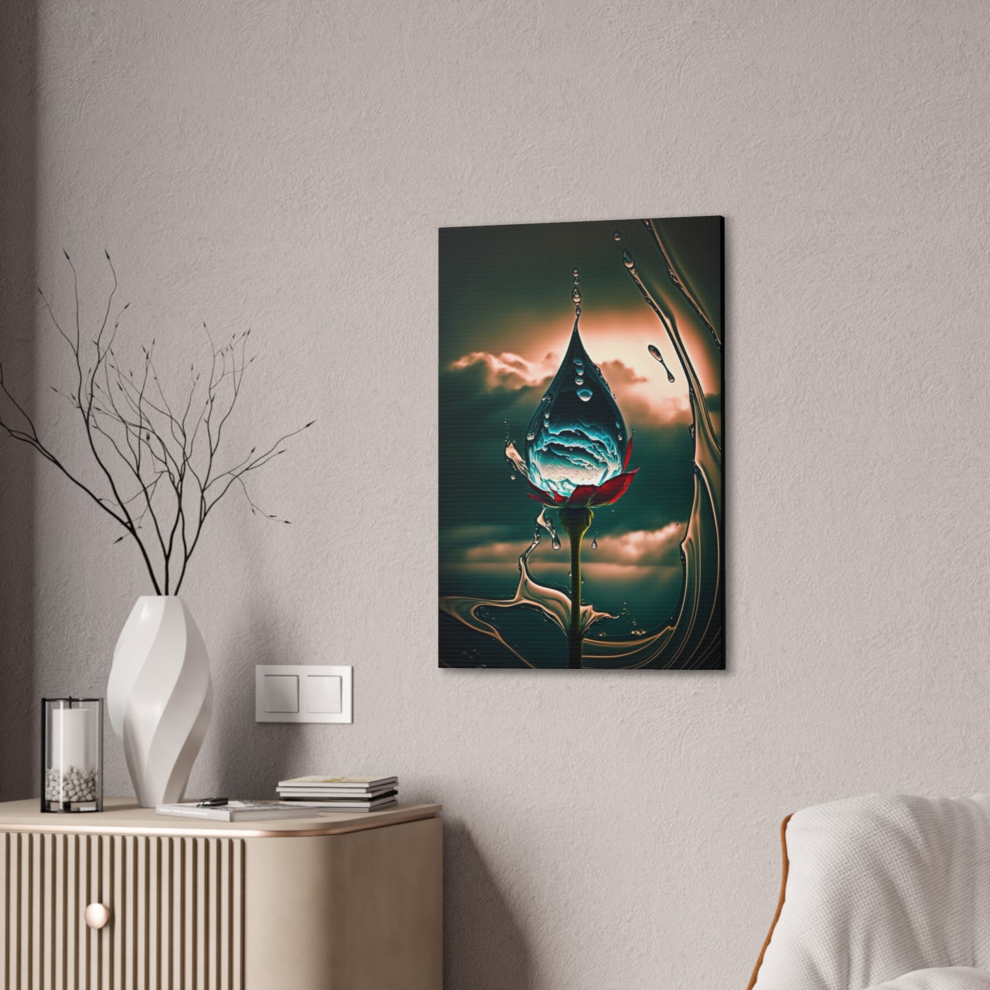 Echo of a Moment stretched canvas print