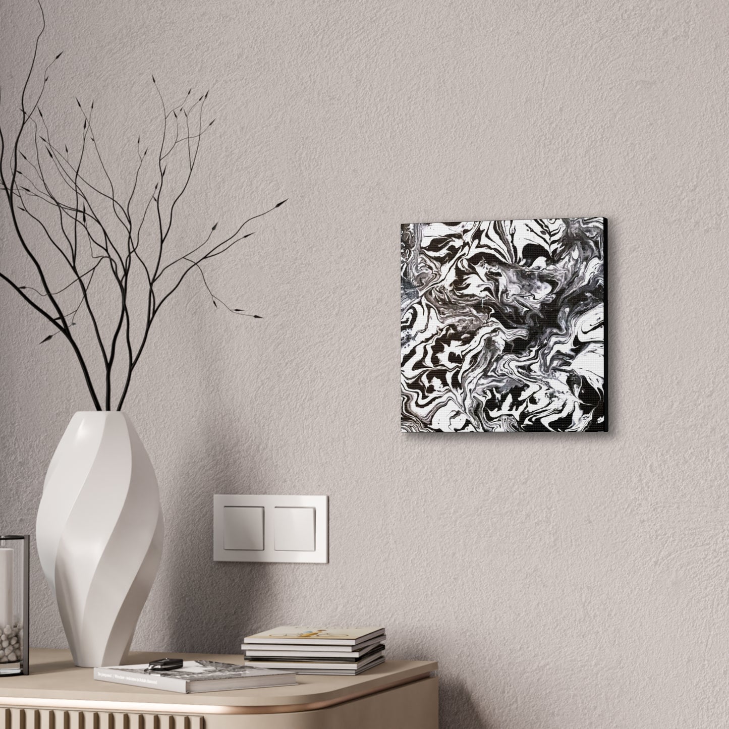 Marbleized Drift Canvas