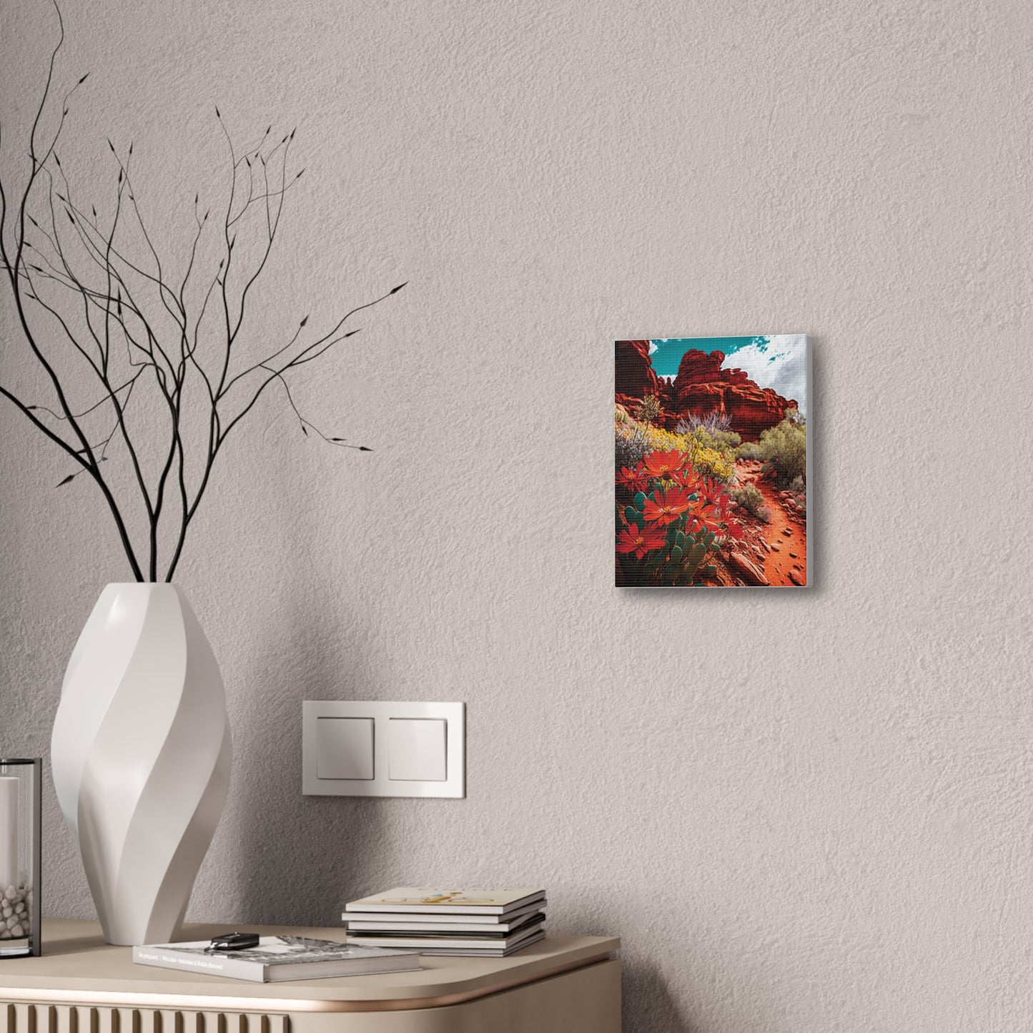 Desert Bloom Bohemian Canvas Print
