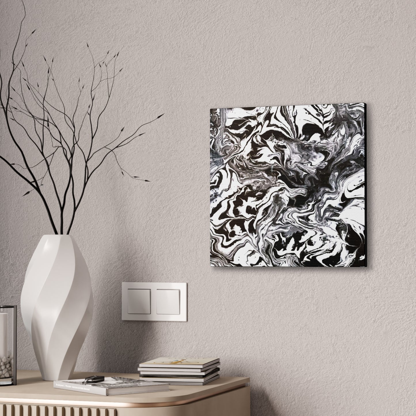 Marbleized Drift Canvas