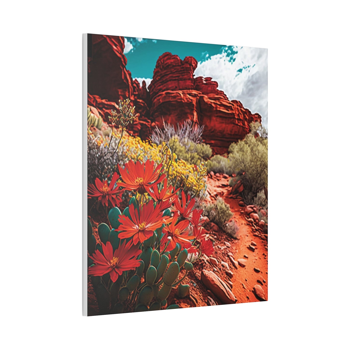 Desert Bloom Bohemian Canvas Print