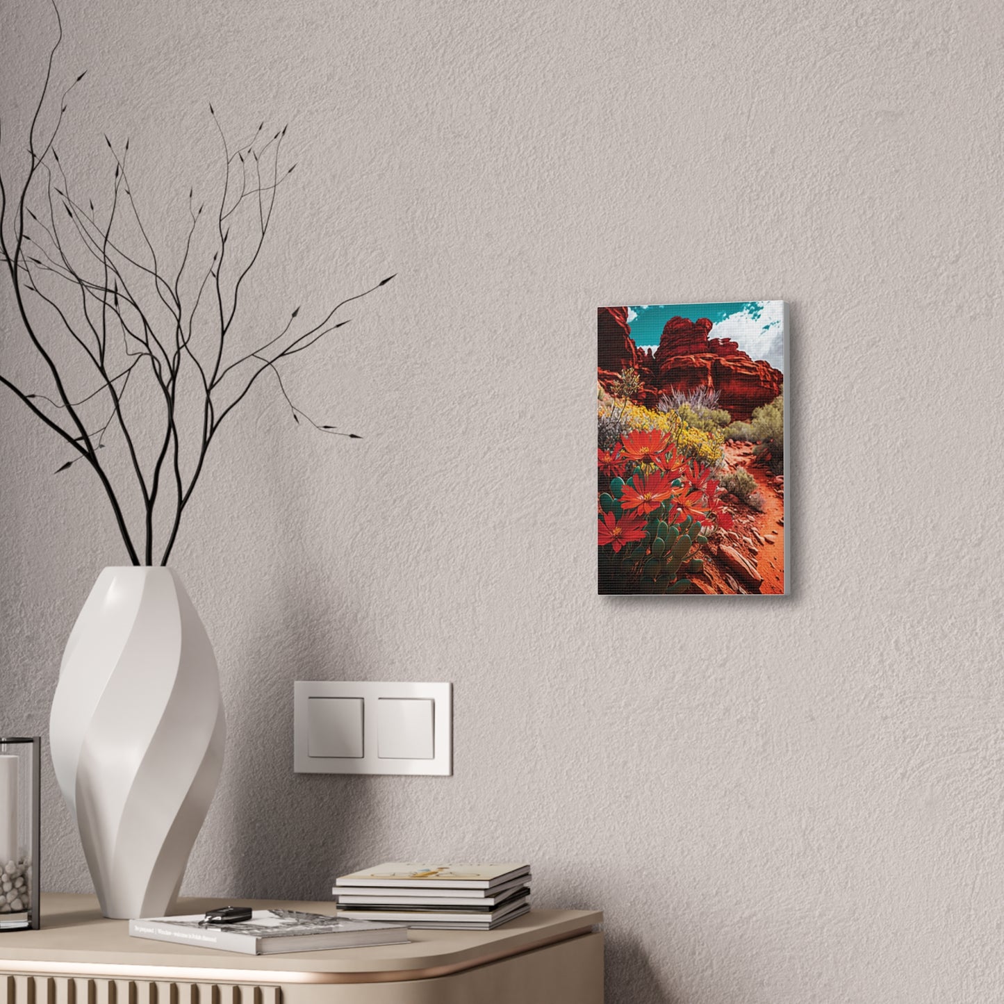 Desert Bloom Bohemian Canvas Print