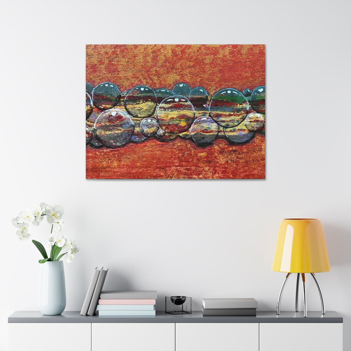 Bubblicious Semi-Gloss Canvas Print