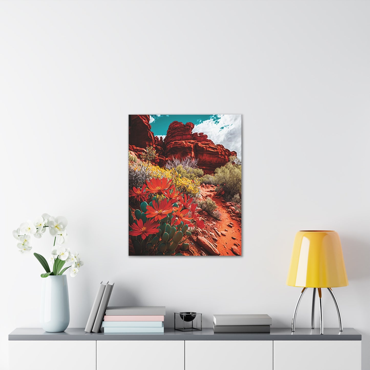 Desert Bloom Bohemian Canvas Print