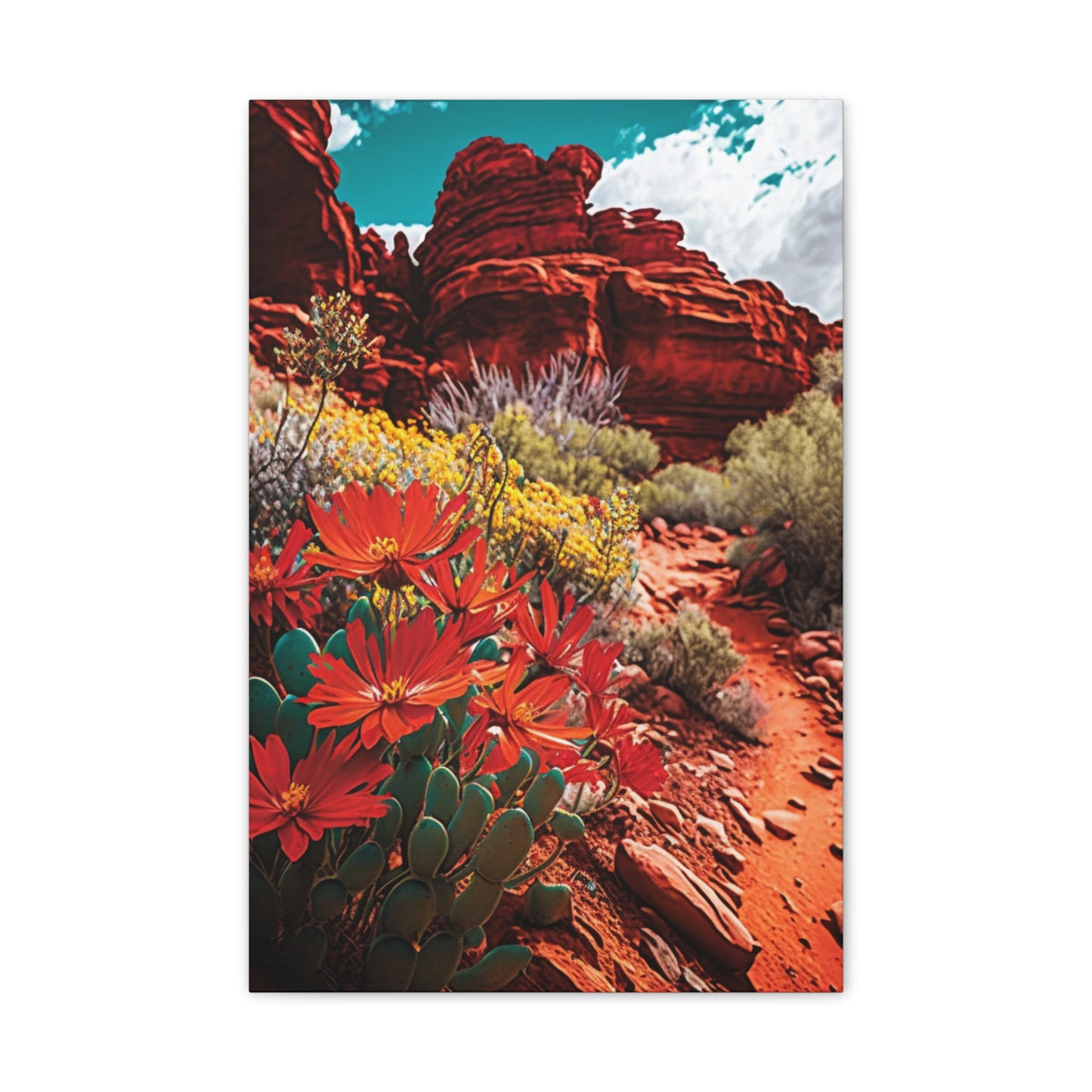 Desert Bloom Bohemian Canvas Print