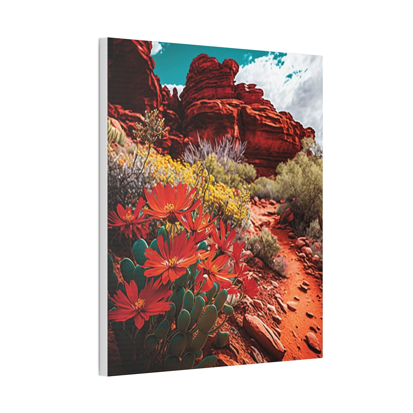 Desert Bloom Bohemian Canvas Print