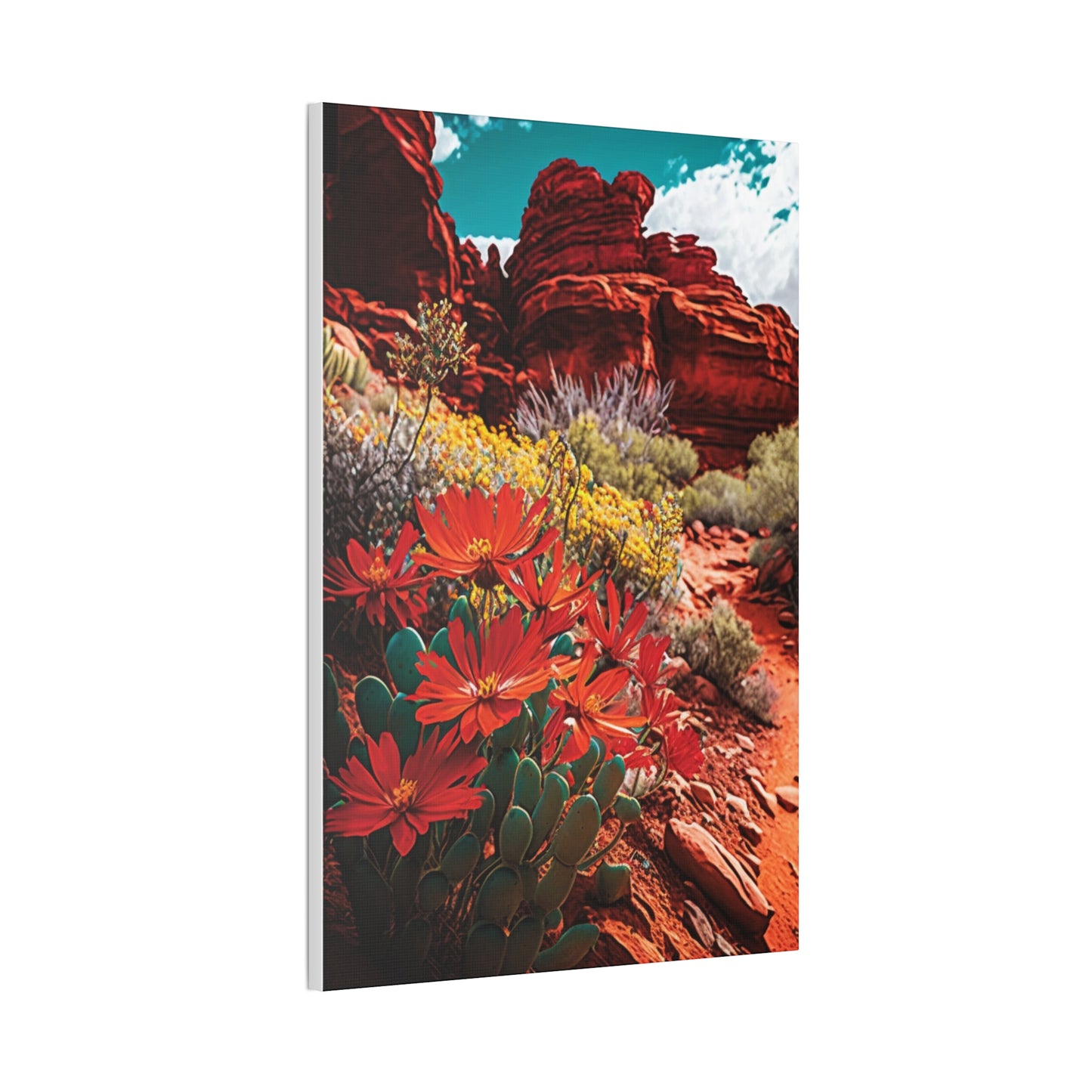 Desert Bloom Bohemian Canvas Print