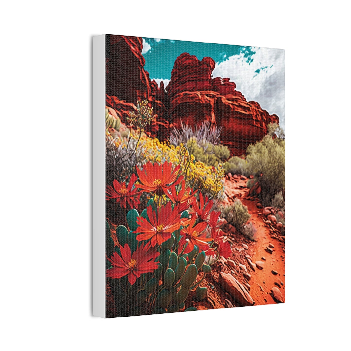 Desert Bloom Bohemian Canvas Print
