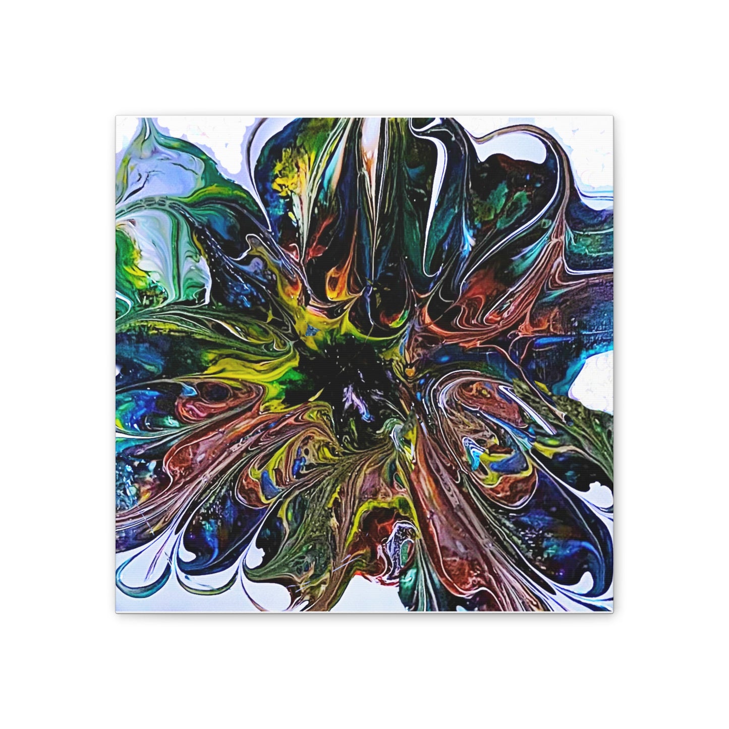 Color Burst Blossom Canvas