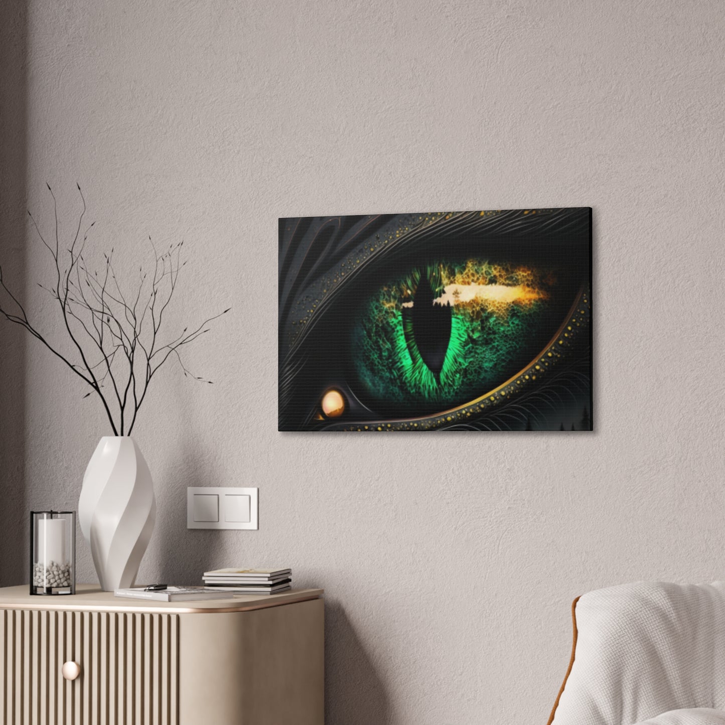 Steampunk Dragon Eye Canvas