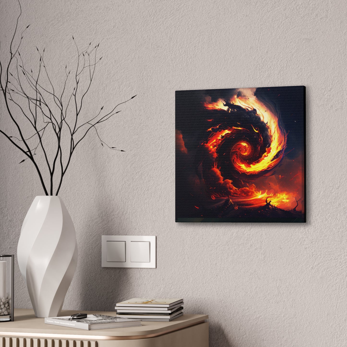 Tornado of Fire Canvas Print