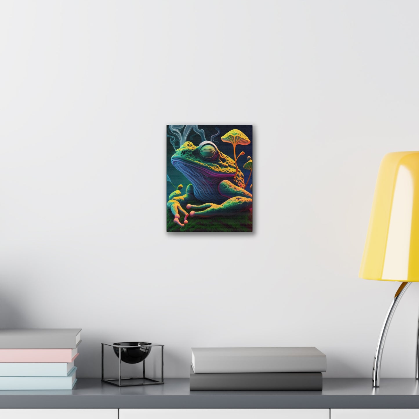 Psychedelic Frog Canvas