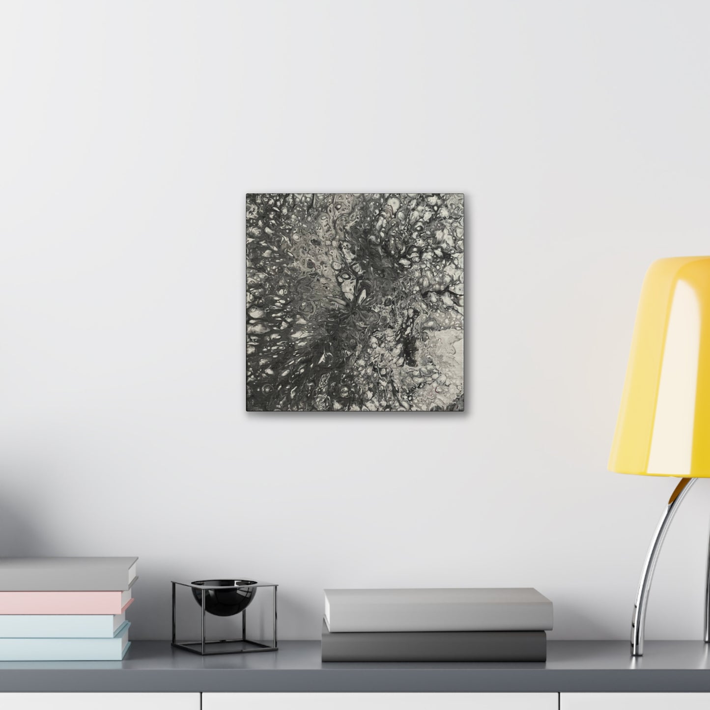 Monochrome Whirl Canvas