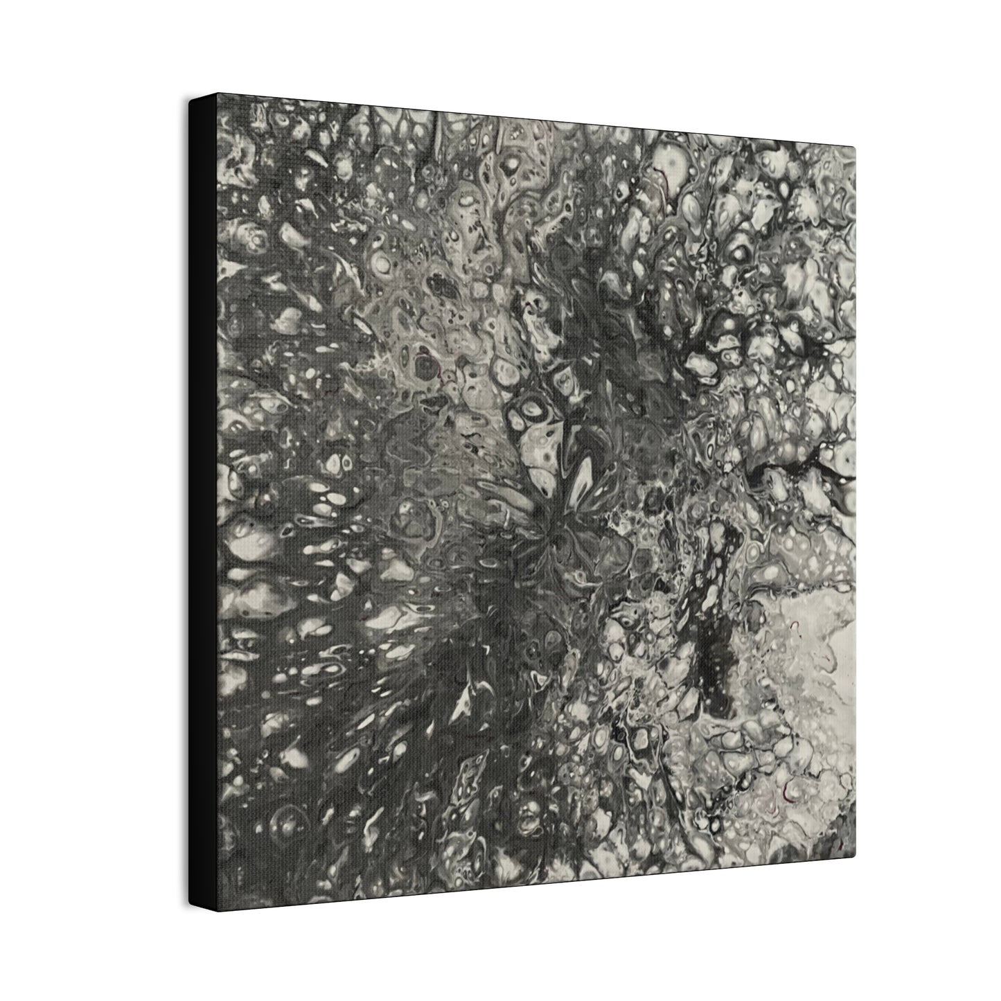 Monochrome Whirl Canvas